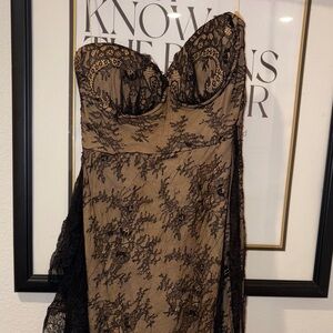 Fashion Nova Black Lace Chemise